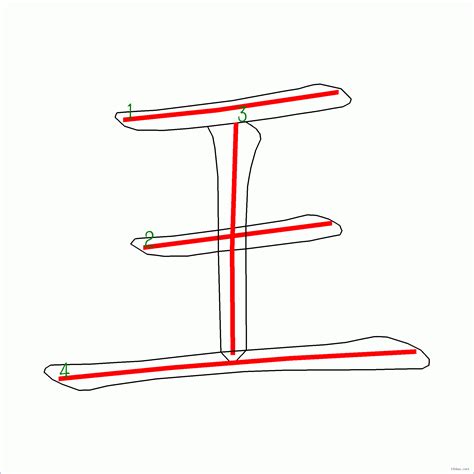 王的筆劃|「王」字的筆順、筆劃及部首